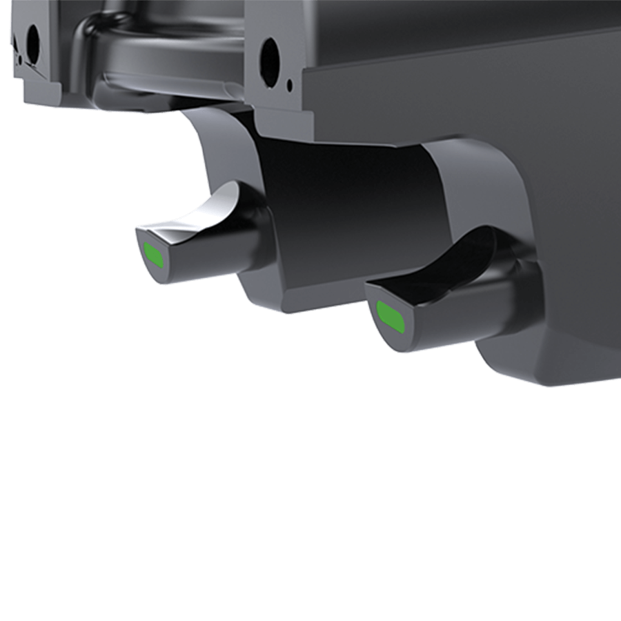 Zbliżenie na mechanizm blokady LockSense w tiltratorze XTR20 SQ60-5