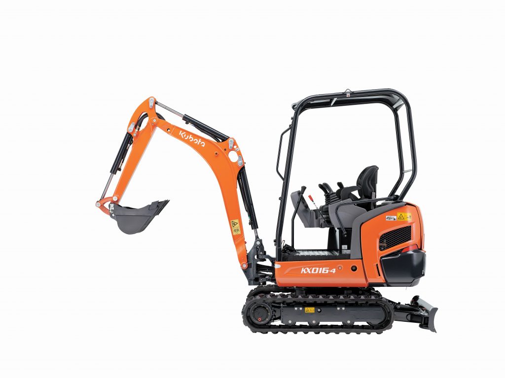 Kubota KX016-4 w wersji z zadaszeniem – stanowisko operatora