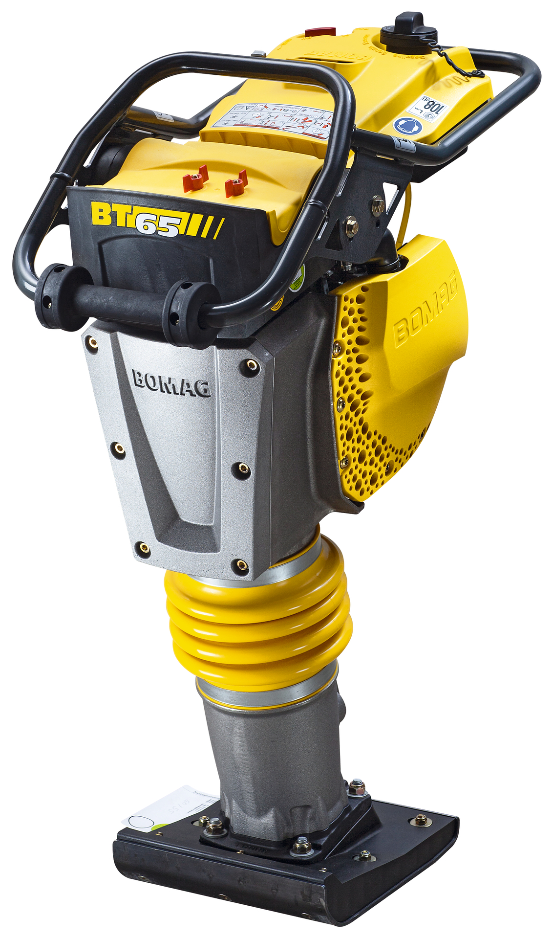 BOMAG BT 65 – stopa robocza, osłony i uchwyt prowadzący